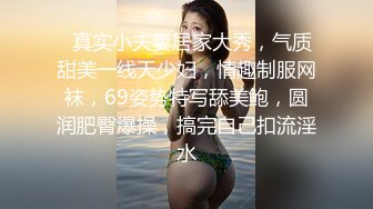   真实小夫妻居家大秀，气质甜美一线天少妇，情趣制服网袜，69姿势特写舔美鲍，圆润肥臀爆操，搞完自己扣流淫水