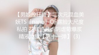 【男娘控狂喜】二次元混血美妖TS「nano」OF露脸大尺度私拍 花式道具虐阴虐菊爆浆精液地狱【第十一弹】 (3)