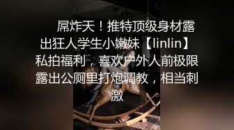 ❤️屌炸天！推特顶级身材露出狂人学生小嫩妹【linlin】私拍福利，喜欢户外人前极限露出公厕里打炮调教，相当刺激